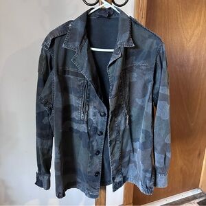 Camouflage Button-Up Jacket